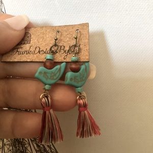 Boho Paris Bird Tassel Earrings